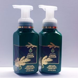 Bath & Body Works FRESH BALSAM Gentle Foaming Hand Soap, 8.75 fl oz (2 packs)